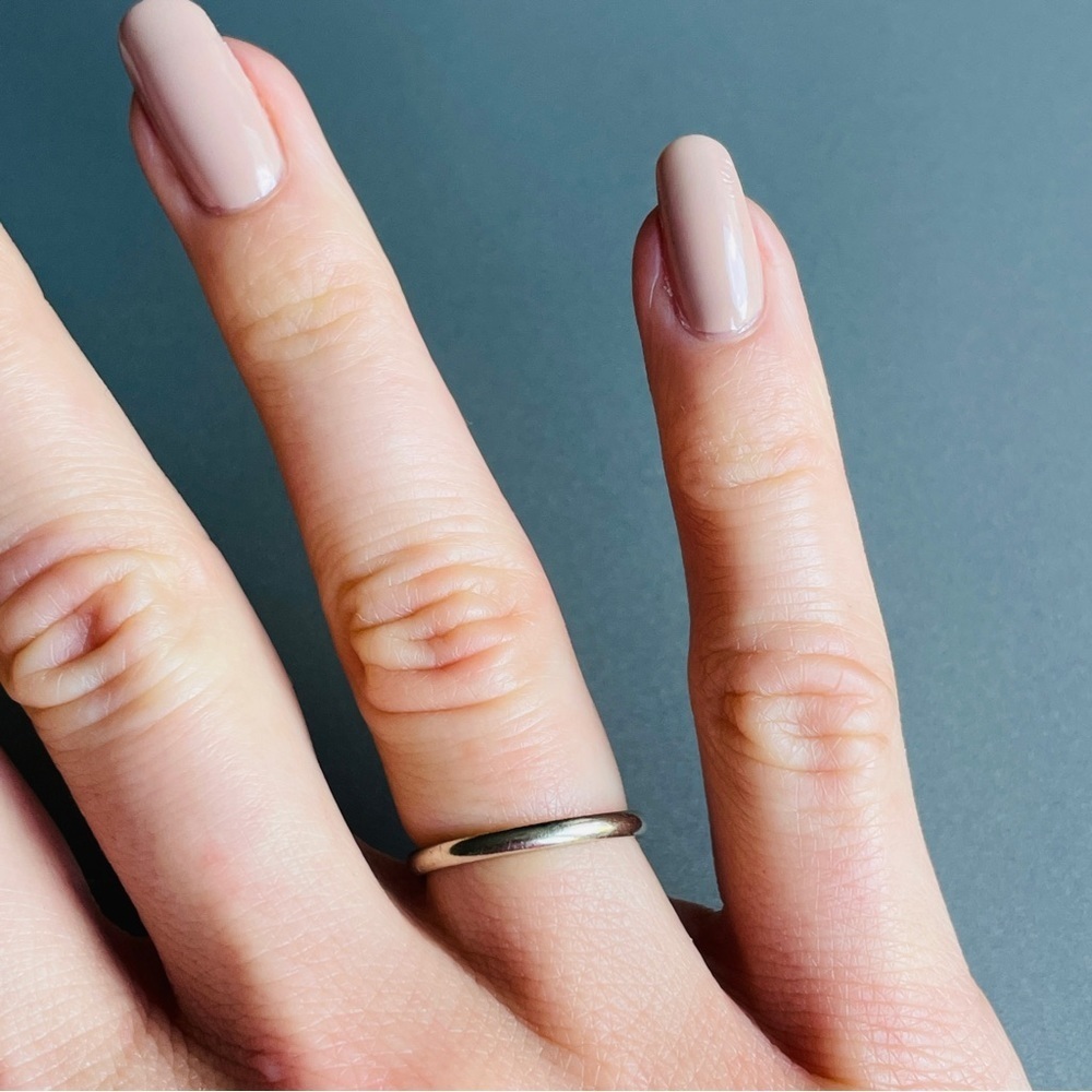 Benchmark 14k White Gold Stackable Ring Band Or K… - image 2